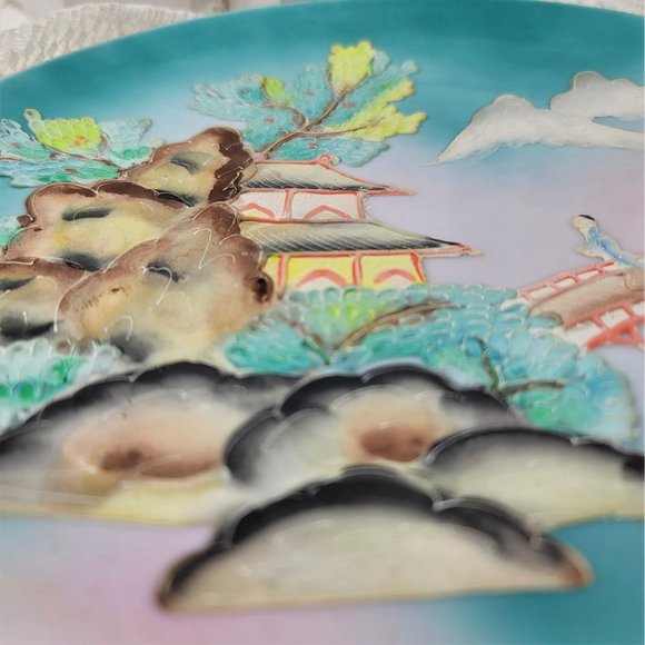 Shafford Japan Moriage Plate, Beautiful Scene - Picture 9 of 10